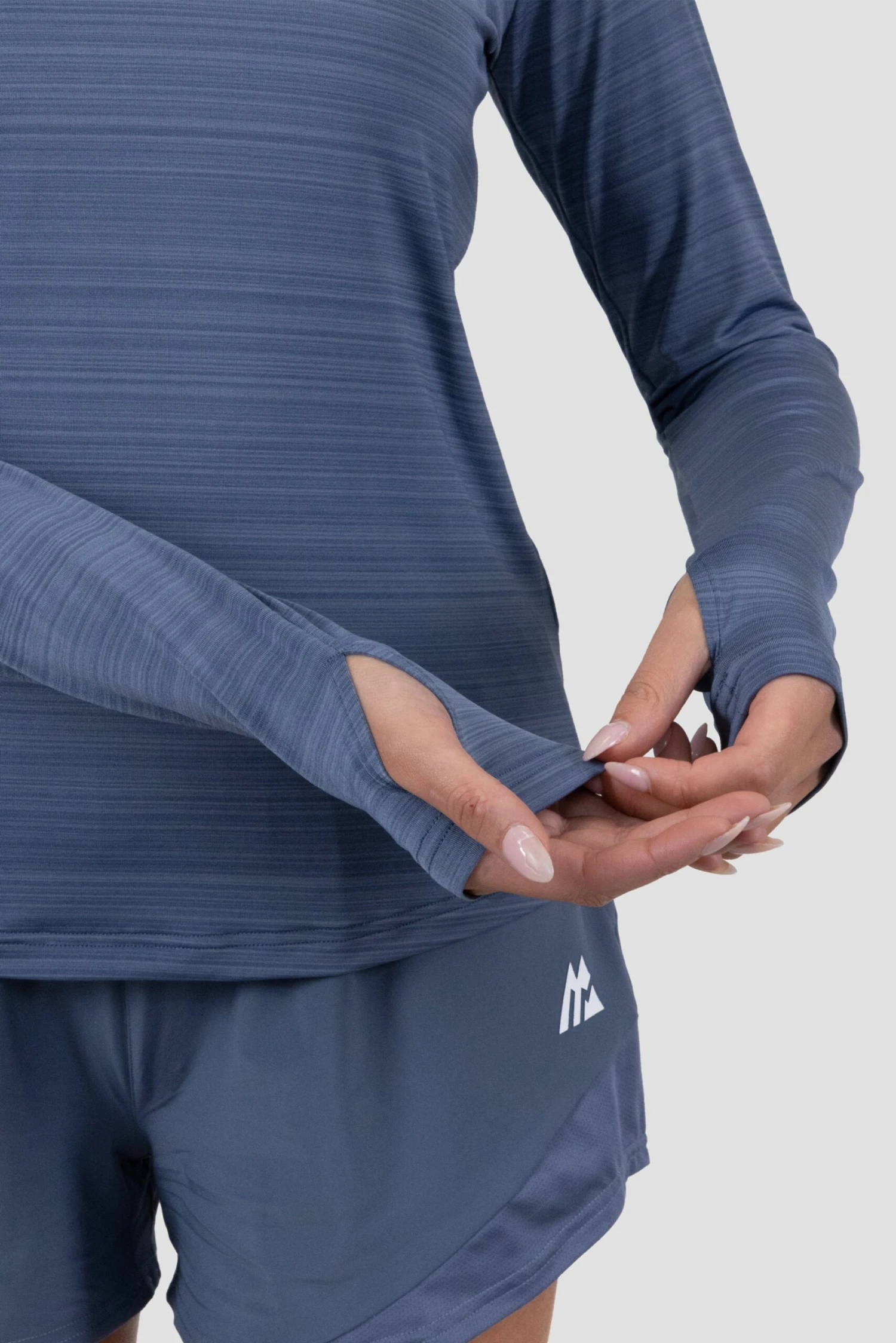 Breathe 1/4 Zip - Greyed Indigo 6 Breathe 1/4 Zip - Greyed Indigo - Image 6