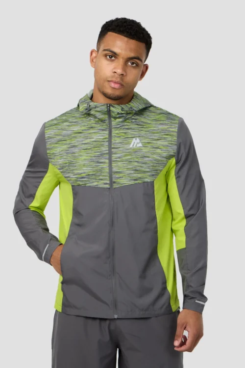 Trail Windbreaker - Lime/Grey
