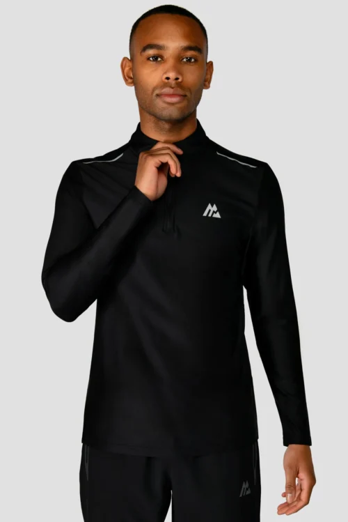 Charge 1/4 Zip - Black 11 Charge 1/4 Zip - Black -Urban Sport Wear Store 1 4Zip Black CloseFront2 scaled