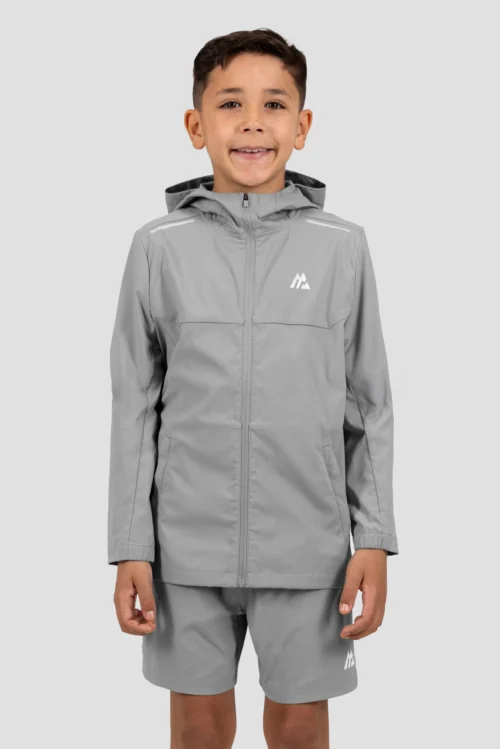 Boys Accelerate Windbreaker - Platinum Grey