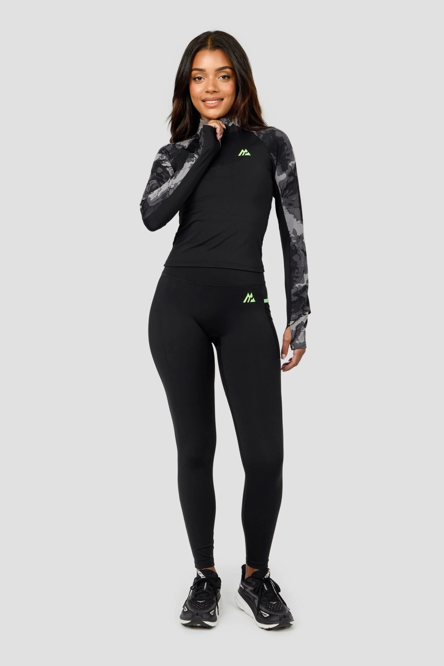 Fusion Print 1/4 Zip - Black/Winter Sky 2 Fusion Print 1/4 Zip - Black/Winter Sky - Image 2