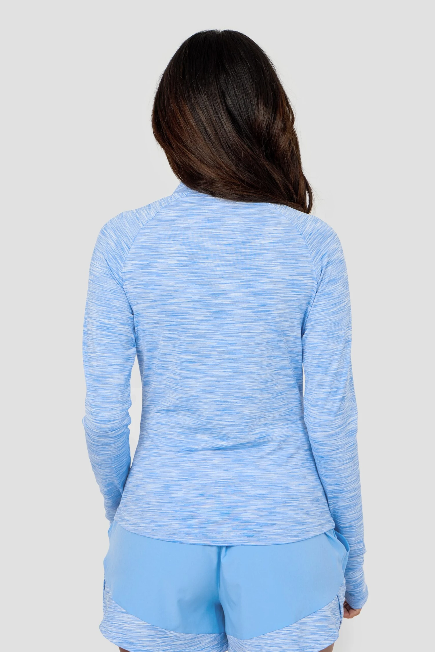 Women's Trail 1/4 Zip - Light Blue Multi 3 Women's Trail 1/4 Zip - Light Blue Multi - Image 3