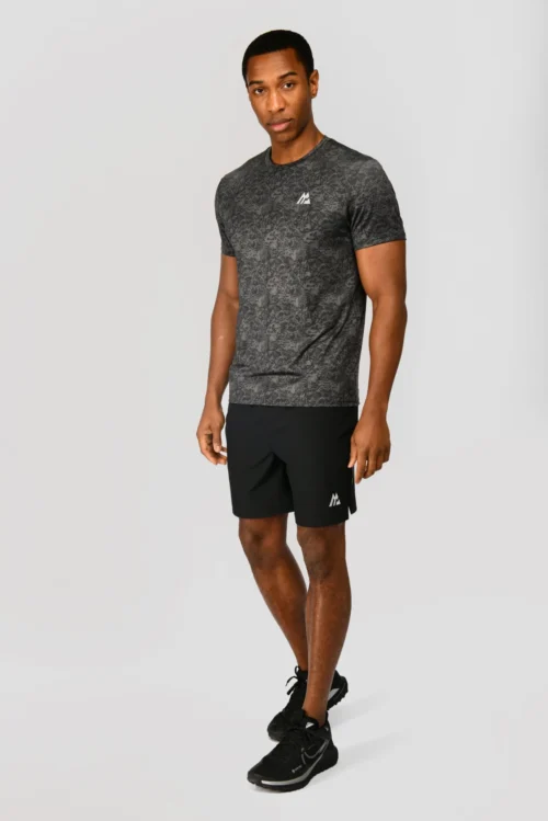 Alto Printed T-Shirt - Jet Grey/Black -Urban Sport Wear Store ALTO PRINTED TEE BLACK JET GREY front scaled