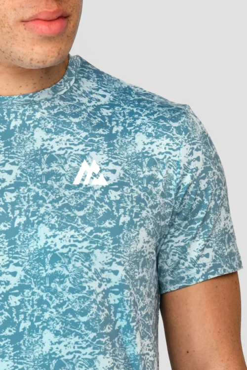 Alto Printed T-Shirt - Moonstone/Steel Blue -Urban Sport Wear Store ALTO PRINTED TEE MOONSTONE STEEL BLUE logo detail scaled