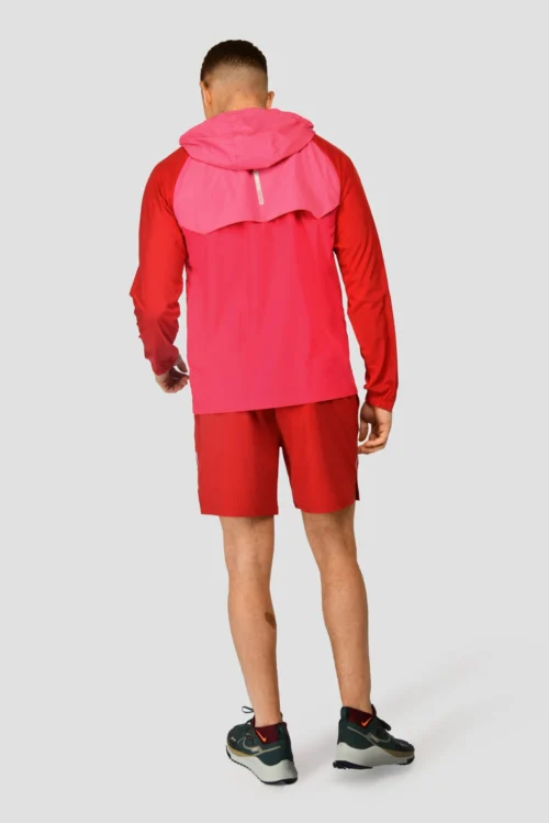 Breeze Windbreaker - Burgundy/Rouge/Hibiscus -Urban Sport Wear Store BREEZE WINDBREAKER BURGUNDY ROUGE HIBISCUS full back scaled