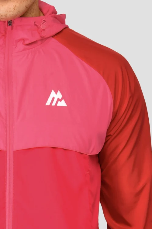 Breeze Windbreaker - Burgundy/Rouge/Hibiscus -Urban Sport Wear Store BREEZE WINDBREAKER BURGUNDY ROUGE HIBISCUS logo detail scaled