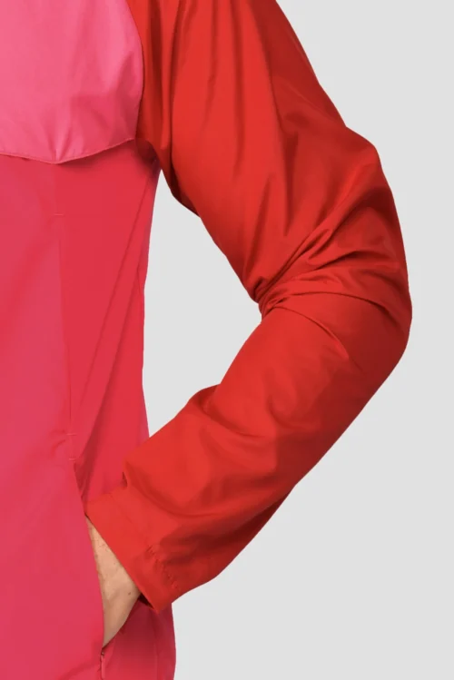 Breeze Windbreaker - Burgundy/Rouge/Hibiscus -Urban Sport Wear Store BREEZE WINDBREAKER BURGUNDY ROUGE HIBISCUS sleeve detail scaled