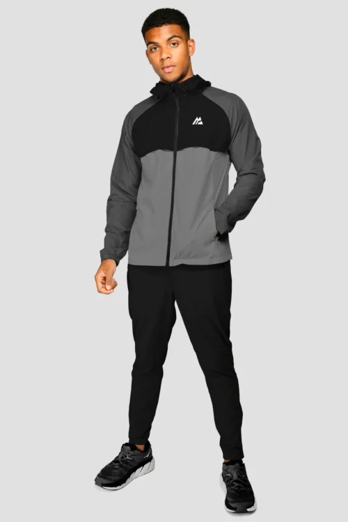 Breeze Windbreaker - Asphalt/Black/Cement Grey 8 Breeze Windbreaker - Asphalt/Black/Cement Grey -Urban Sport Wear Store BREEZEWINDBREAKER front scaled