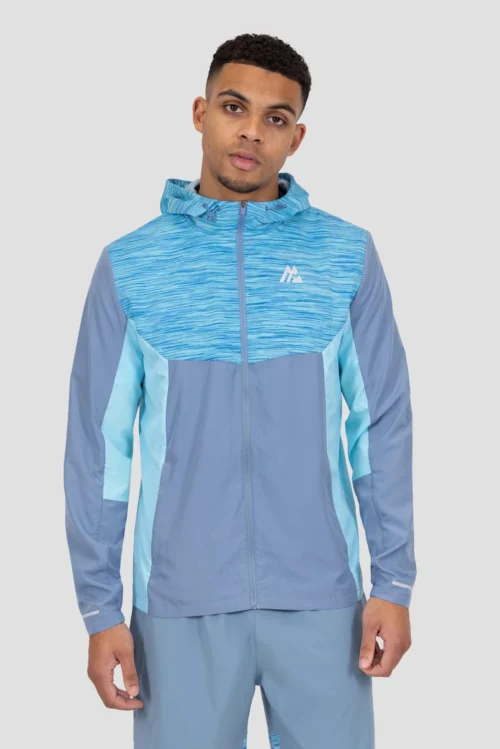 Trail Windbreaker - Slate Blue/Neon Blue Multi