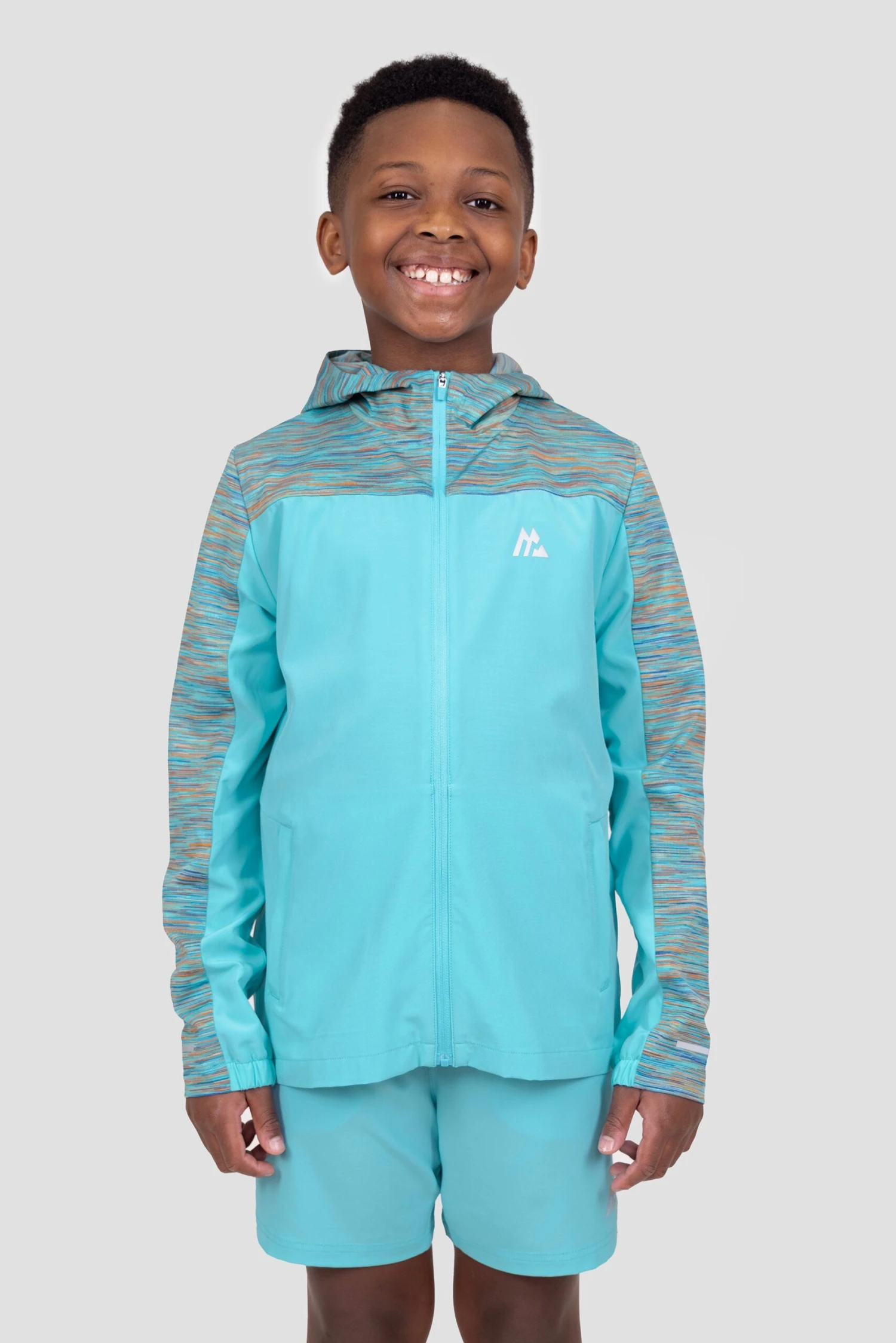 Boys Trail Windbreaker - Blue/Orange 1 Boys Trail Windbreaker - Blue/Orange