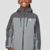 Boys Derecho Waterproof Jacket - Platinum Grey/Cement Grey