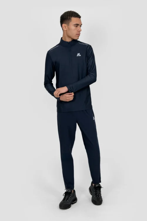 Charge 2.0 1/4 Zip - Midnight Blue -Urban Sport Wear Store CHARGE 2.0 1 4 ZIP BLACK IRIS front scaled