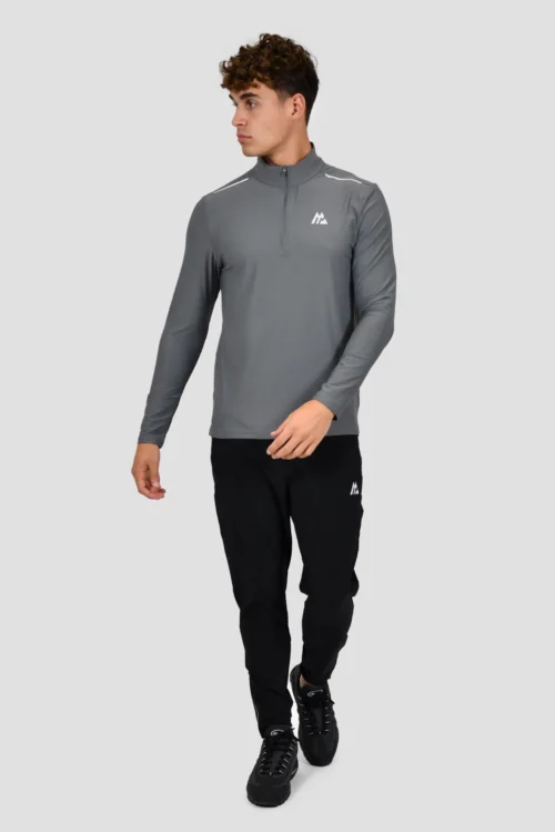 Charge 2.0 1/4 Zip - Cement Grey -Urban Sport Wear Store CHARGE 2.0 1 4 ZIP CEMENT GREY front scaled