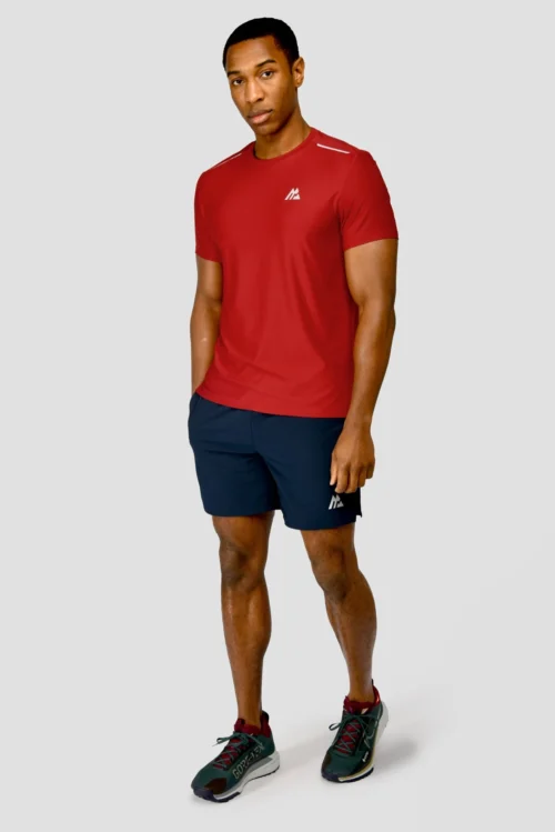 Charge T-Shirt - Burgundy -Urban Sport Wear Store CHARGE TEE BURGUNDY front scaled