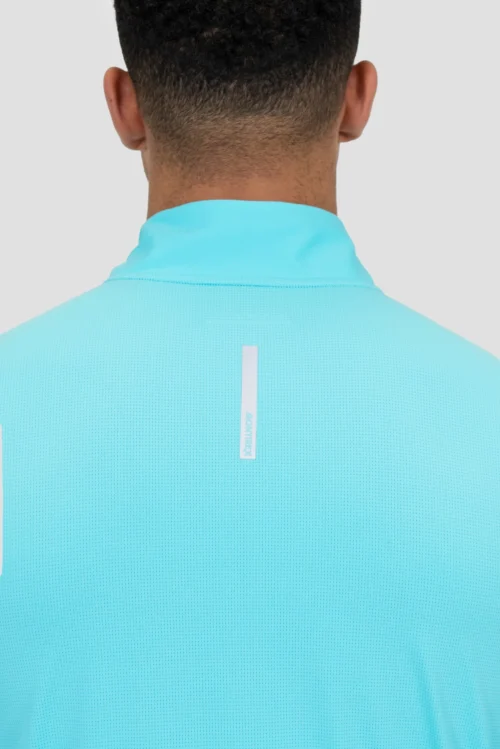 Charge 2.0 1/4 Zip - Neon Sky -Urban Sport Wear Store CHARGE 2.0 1 4 ZIP BLUEFISH Back Reflectivev2 scaled