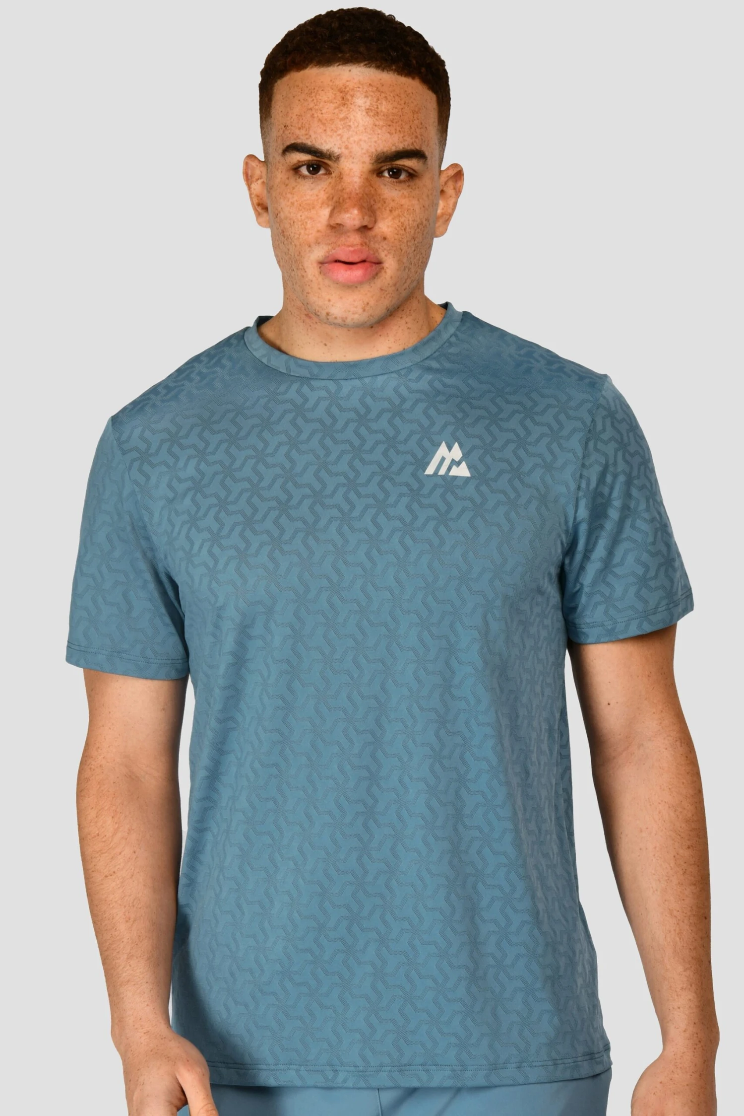 Crux Knit T-Shirt - Steel Blue 1 Crux Knit T-Shirt - Steel Blue