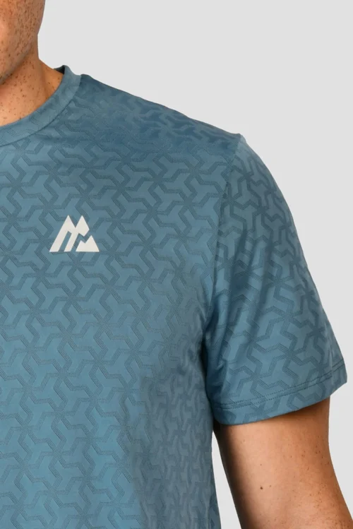 Crux Knit T-Shirt - Steel Blue 9 Crux Knit T-Shirt - Steel Blue -Urban Sport Wear Store CRUX KNIT TEE STEEL BLUE logo detail scaled