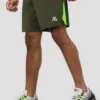 Cube Short - Elm/Neon Green