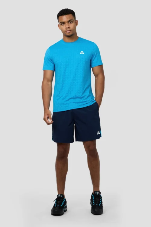Cube T-Shirt - Maya Blue -Urban Sport Wear Store CUBE T SHIRT ATMOIC BLUE FULL FRONT scaled