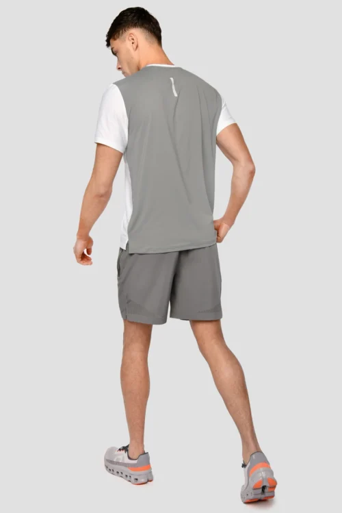 Charge T-Shirt - White/Platinum Grey -Urban Sport Wear Store Charge T Shirt White Platinum Grey Full Back scaled