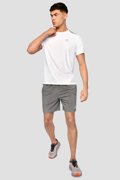 Charge T-Shirt - White/Platinum Grey -Urban Sport Wear Store Charge T Shirt White Platinum Grey Full Front scaled