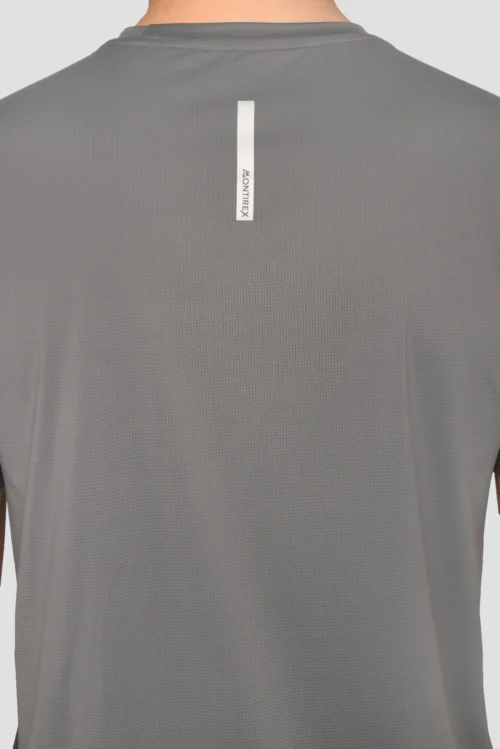 Charge T-Shirt - Cement Grey 10 Charge T-Shirt - Cement Grey -Urban Sport Wear Store ChargeT shirt CementGrey backdetail scaled