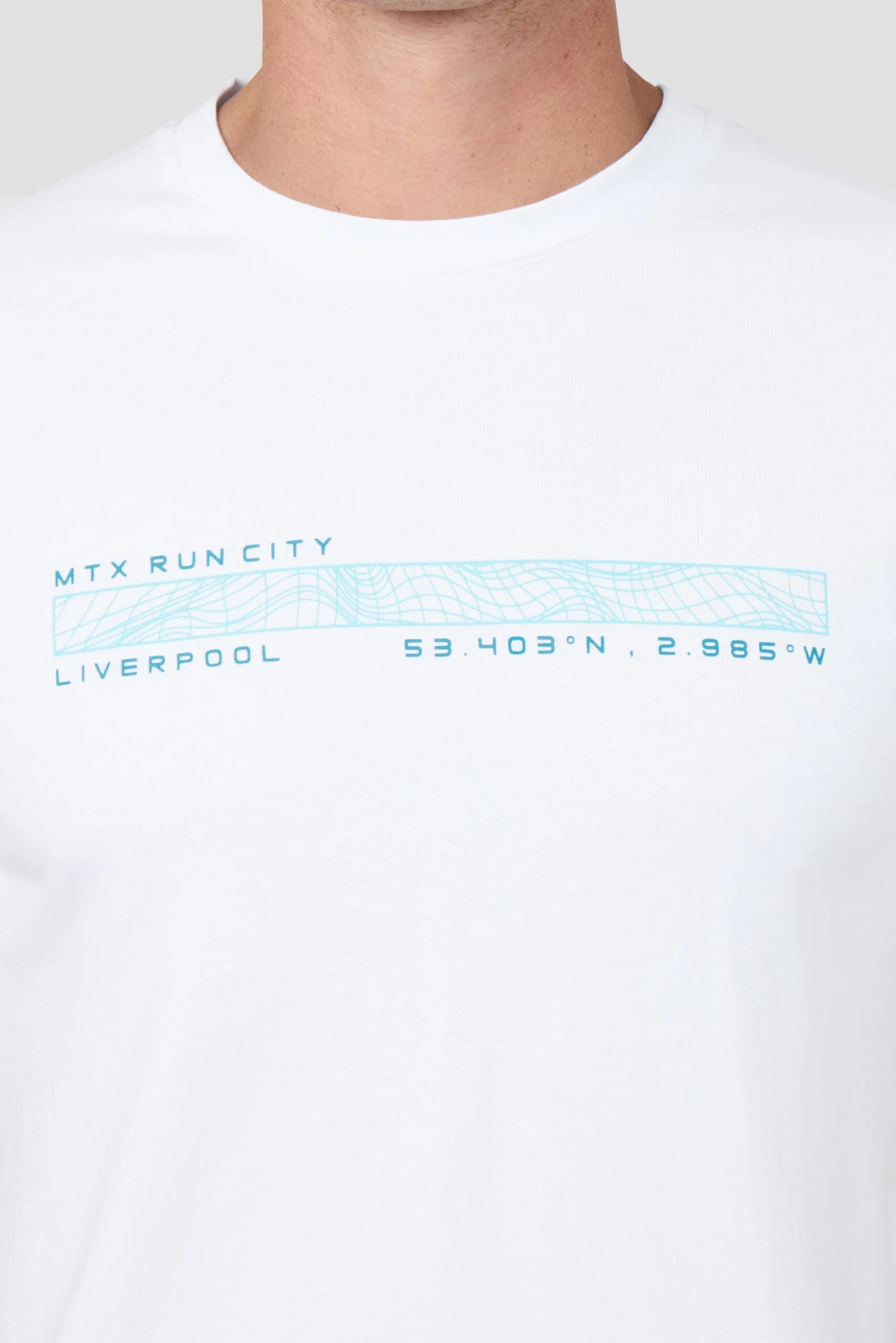 Liverpool Coordinates T-Shirt - White 5 Liverpool Coordinates T-Shirt - White - Image 5