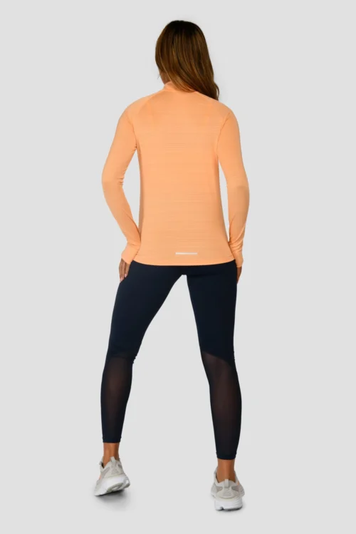 Women's Draft 1/4 Zip - Sunset Peach -Urban Sport Wear Store DRAFT 1 4 ZIP SUNSET PEACH back scaled