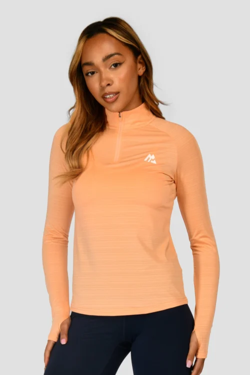 Women's Draft 1/4 Zip - Sunset Peach