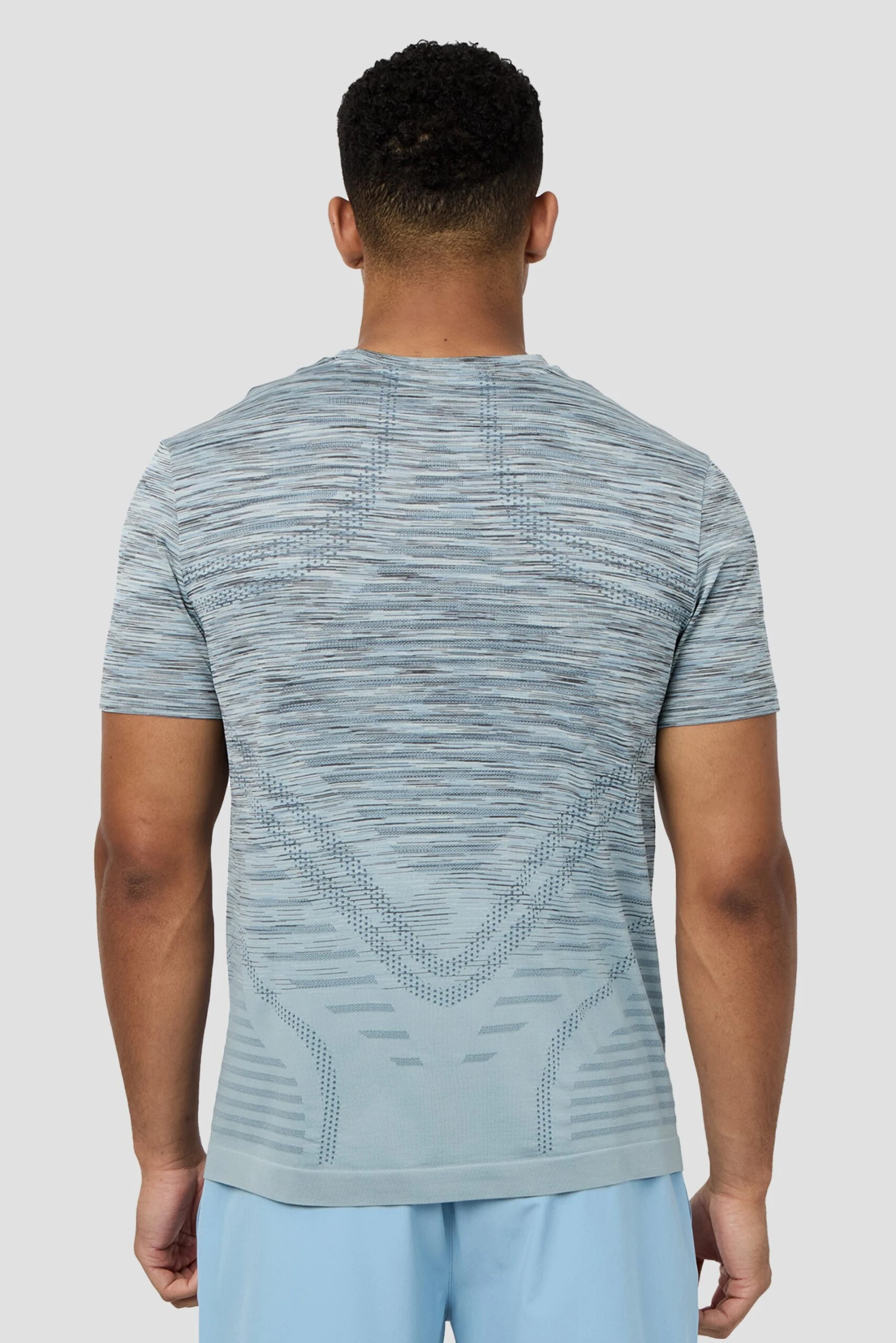 Vector Seamless T-Shirt - Light Blue Multi 2 Vector Seamless T-Shirt - Light Blue Multi - Image 2