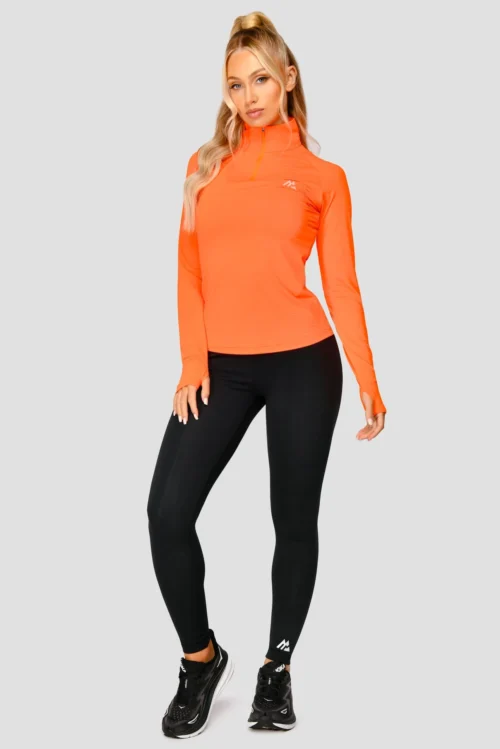 Energy 1/4 Zip - Shocking Orange -Urban Sport Wear Store ENERGY1 4ZIP SafetyOrange front scaled