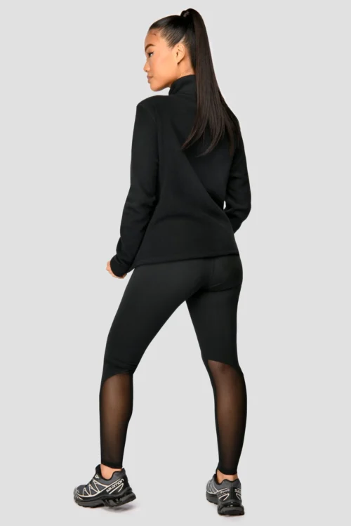 Everest Oversized Polar Fleece 1/4 Zip - Black -Urban Sport Wear Store EVERESTOVERSIZEDPOLARFLEECE1 4ZIP Black back scaled