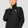 Everest Oversized Polar Fleece 1/4 Zip - Black