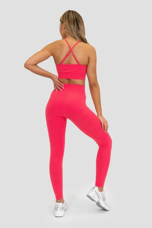Evolve 2.0 Seamless Legging - Strawberry Soda -Urban Sport Wear Store EVOLVE 2.0 SEAMLESS LEGGING RASPBERRY full back scaled