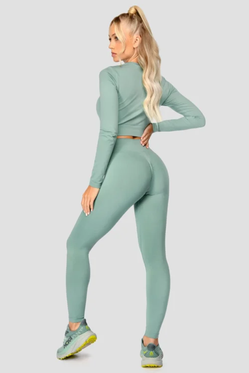 Evolve Seamless Legging - Jade -Urban Sport Wear Store EVOLVECORESEAMLESSLEGGING Jade fullback scaled