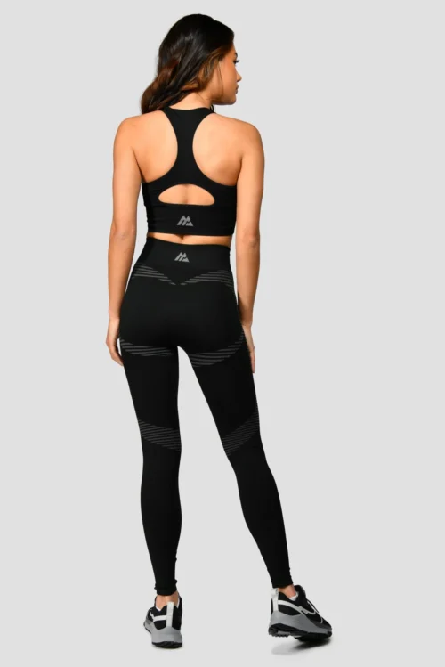 Energy Seamless Bra Top - Black/Cement Grey -Urban Sport Wear Store Energy Seamless Bra Top Black Cement Grey back scaled