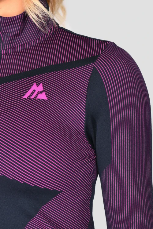 Energy 2.0 Seamless 1/4 Zip - Midnight Blue/Magenta 11 Energy 2.0 Seamless 1/4 Zip - Midnight Blue/Magenta -Urban Sport Wear Store Energy2.0Seamless1 4Zip MidnightBlue Magenta close scaled