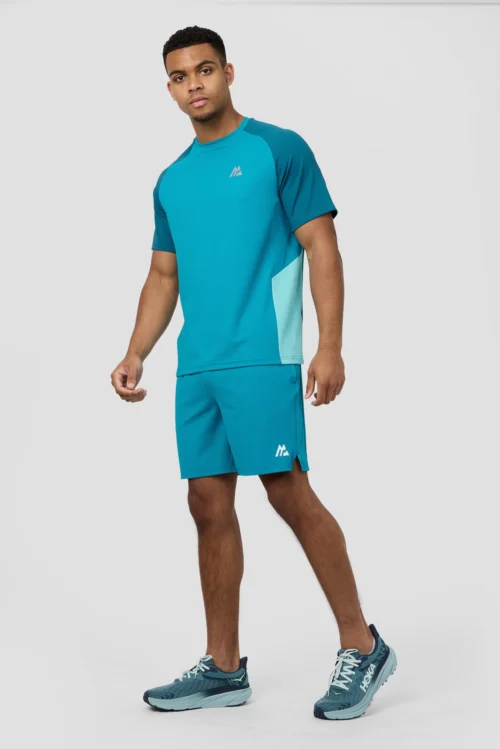 Flex Short - Aisen/Atlantic/Peyto -Urban Sport Wear Store FLEX SHORT FJORD BLUE FULL FRONT scaled
