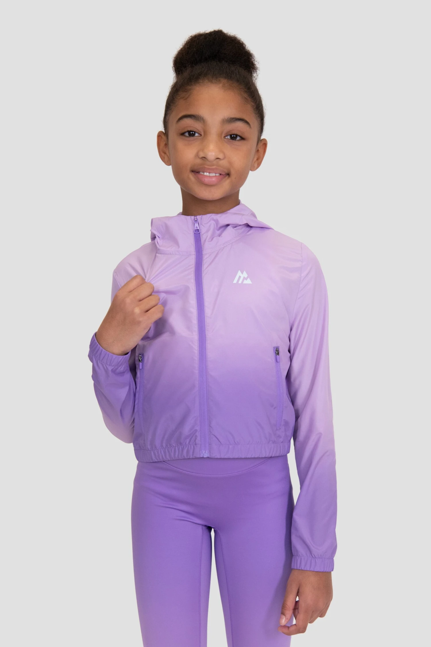 Girls Glow Windbreaker - Parma/Royal Purple 1 Girls Glow Windbreaker - Parma/Royal Purple