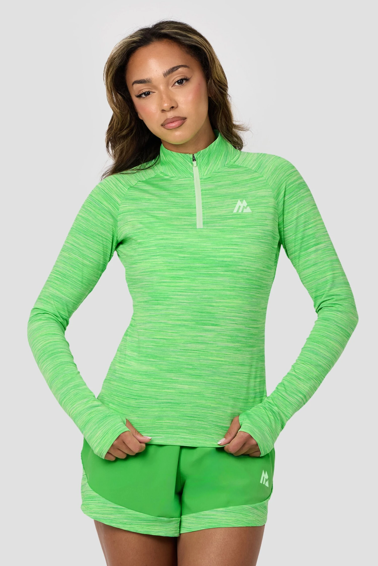 Women's Trail 1/4 Zip - Green Multi
