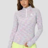 Women's Trail 1/4 Zip - Green/Pink/Multi