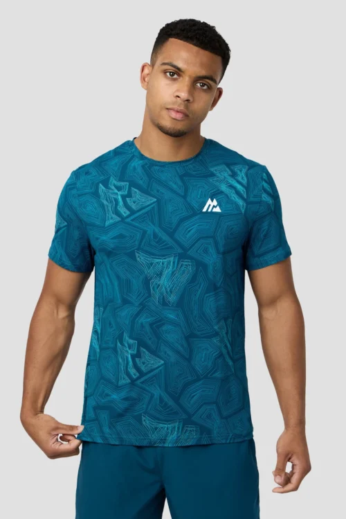 Geo M Print T-Shirt - Abyssal