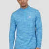 Trail 1/4 Zip - Neon Blue Multi
