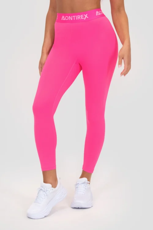 Icon 7/8 Legging - Magenta -Urban Sport Wear Store ICON 7 8 LEGGING PINK GLO Close Front v2 scaled