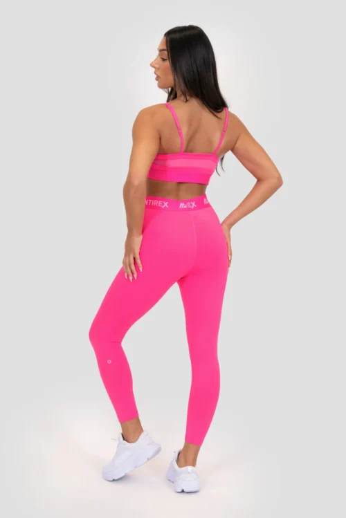 Icon 7/8 Legging - Magenta -Urban Sport Wear Store ICON 7 8 LEGGING PINK GLO Full Back v2 scaled