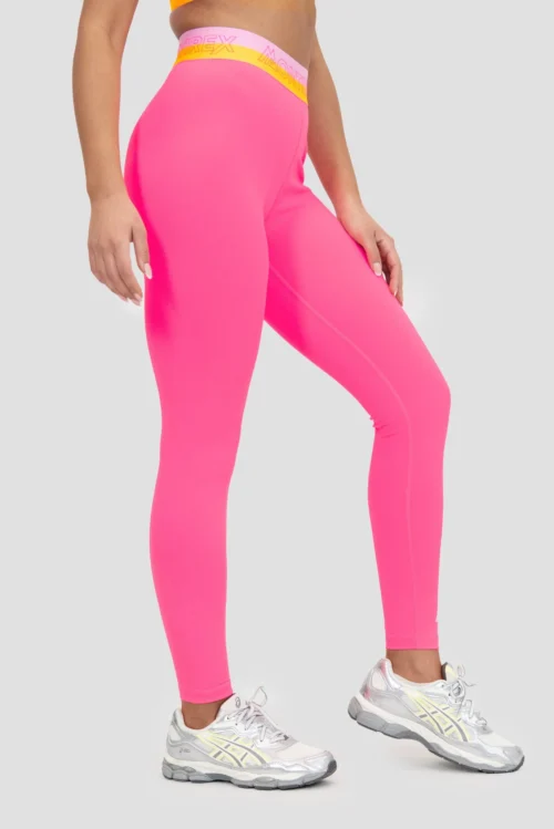 Icon Contrast 2.0 Legging - Neon Pink/Ice Tango/Pink Sugar -Urban Sport Wear Store ICON CONTRAST 2.0 LEGGING KNOCKOUT PINK ORANGE POP BONBON Close Side Other v3 scaled