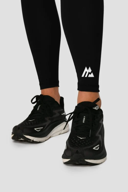 Icon Contrast Legging - Black/Neon Pink/Fiery Orange -Urban Sport Wear Store ICON CONTRAST LEGGING BLACK NEON PINK FIERY ORANGE logo detail scaled