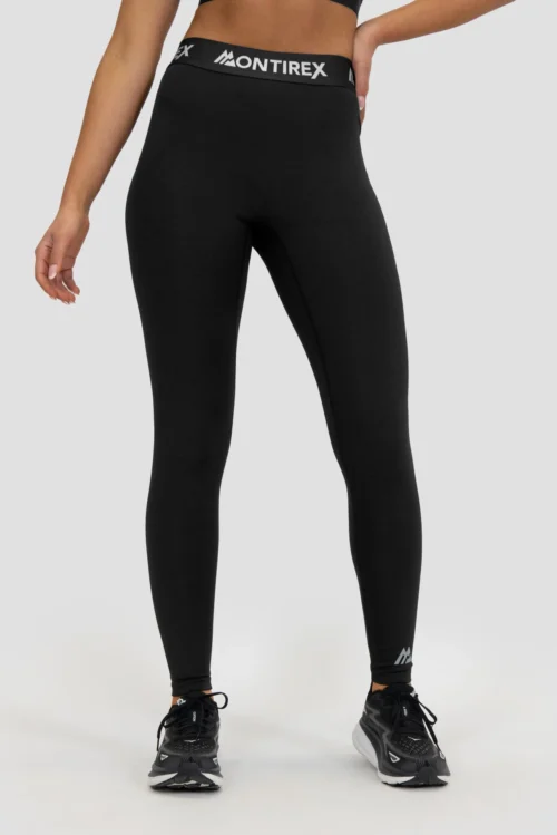 Icon Full Length Legging - Black -Urban Sport Wear Store ICON FULL LENGTH LEGGING BLACK Close Front 1 scaled