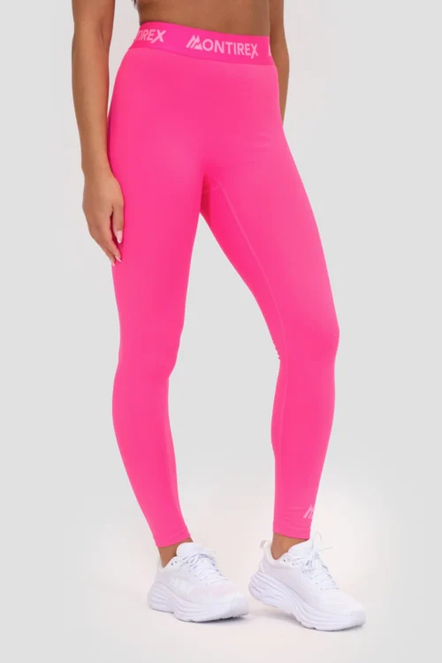Icon Full Length Legging - Magenta -Urban Sport Wear Store ICON FULL LENGTH LEGGING PINK GLO Close Side Other v2 scaled