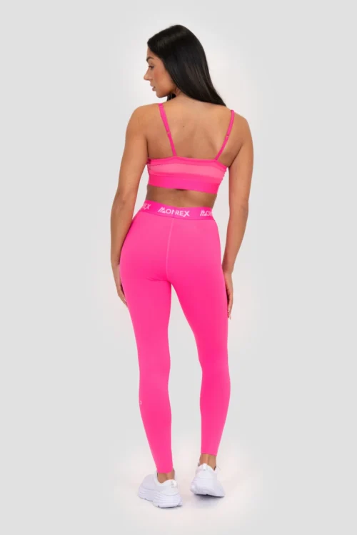 Icon Full Length Legging - Magenta -Urban Sport Wear Store ICON FULL LENGTH LEGGING PINK GLO Full Back v2 scaled